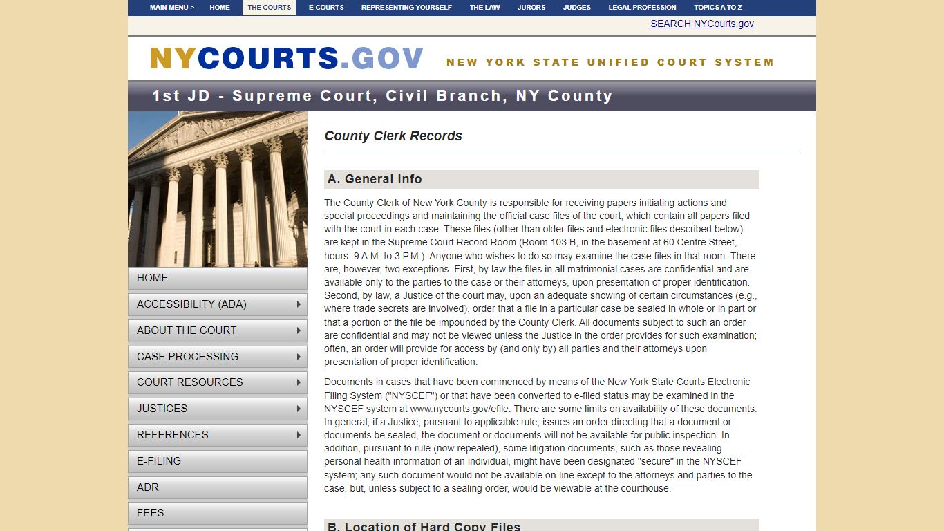 County Clerk Records | NYCOURTS.GOV